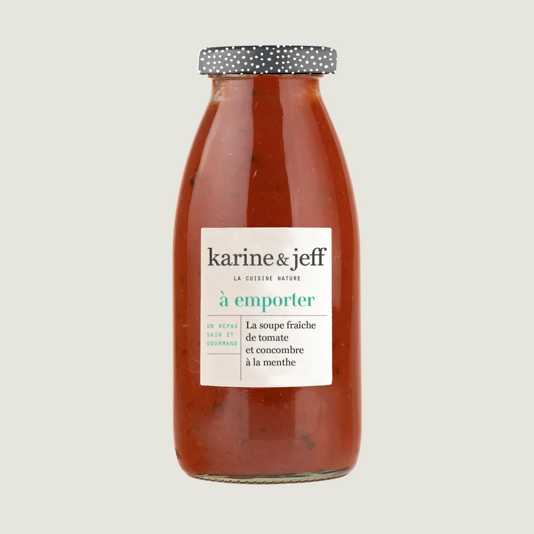Kalte Suppe aus Tomate und Gurke mit Minze 0,25 L