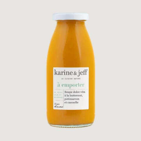 Dolce Vita Suppe - Butternut, Hokkaido-Kürbis und Zimt 0,25 L